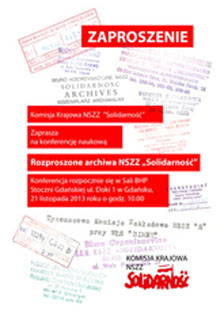POLSKA: Rozproszone Archiwa NSZZ „Solidarność”- Konferencja.